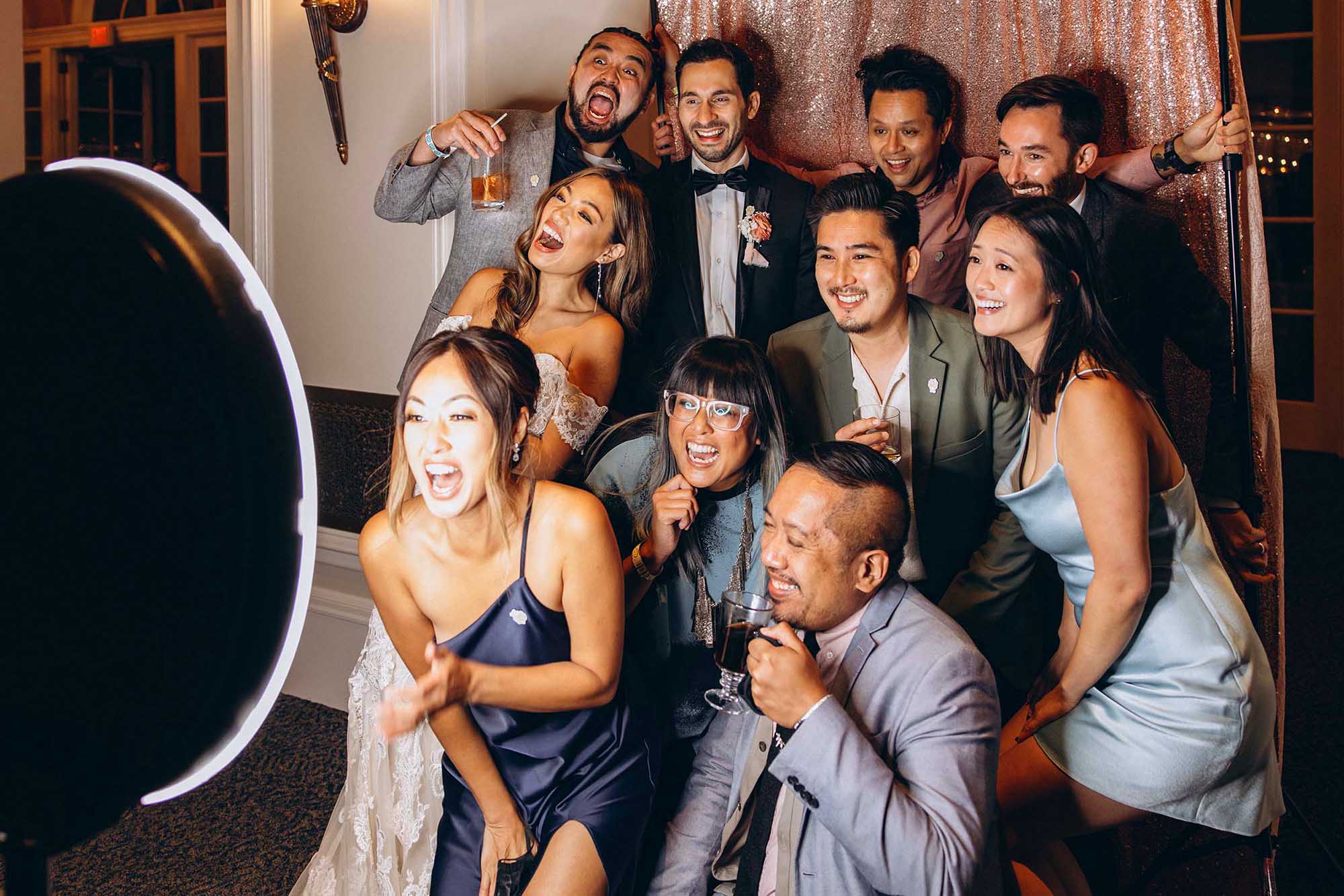 Trendy Gen Z aesthetic digital photobooth kiosk rental in Tampa and St. Pete